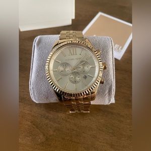 Michael Kors Lexington Gold-Tone Watch